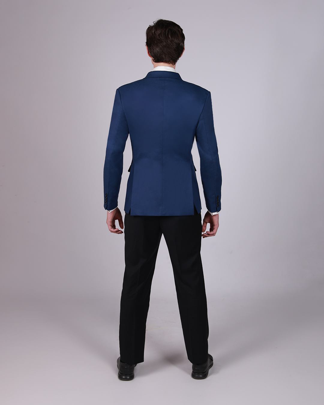 Navy Double Breasted Jacket – Cotton, Classic Fit