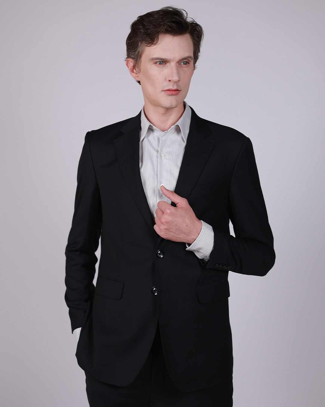 Charcoal Grey Suit – Super 140’s Wool, Classic Fit (2 or 3 Piece)