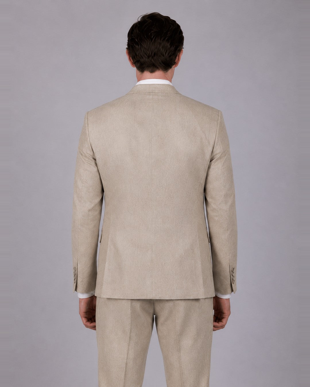 Beige Suit – 100% Linen, Classic Fit (2 Piece)